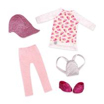 Roupas de boneca Glitter Girls da cabeça aos pés, túnica e leggings Glimmer Roupas de boneca Glitter Girls da cabeça aos pés, túnica e leggings Glimmer