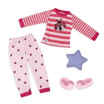 Roupas de Boneca Glitter Girls - Pijama de Ladybug 14 Polegadas com Acessórios