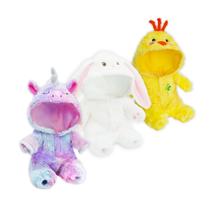 Roupas de boneca June Garden Sweet Dolly Fluffy, pacote econômico de 3 peças