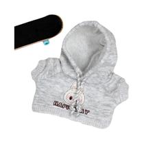 Roupas De Boneca Labubu De 17 Cm Com Capuz Jeans Moletom Com Batimentos Cardíacos Acessórios Para