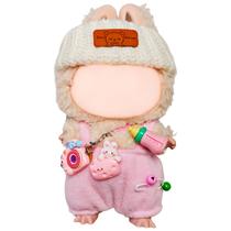 Roupas de boneca LUUJESA Labubu Conjunto de 3 peças com chapéu e acessório