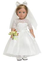 Roupas de boneca Sweet Dolly First Communion Wedding 18 polegadas