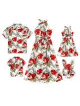 Roupas de praia combinando: vestido havaiano PATPAT Mommy and Me