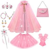 Roupas de vestir para princesas Meland, 11 unidades para meninas de 3 a 8 anos Roupas de vestir para princesas Meland, 11 unidades para meninas de 3 a 8 anos