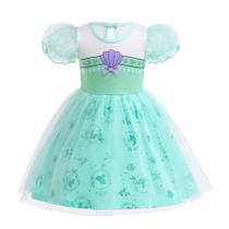 Roupas de vestir Princess Mermaid, elegantes, margaridas, tamanho 3T, verde
