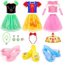 Roupas de vestir Princess Up Meland para meninas de 3 a 8 anos com brinquedos