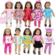 Roupas e acessórios para bonecas BDDOLL Girl de 18 polegadas com 23 unidades Roupas e acessórios para bonecas BDDOLL Girl de 18 polegadas com 23 unidades