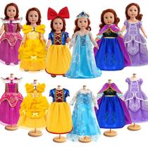 Roupas e acessórios para bonecas WONDOLL, fantasia de princesa de 18 polegadas x6