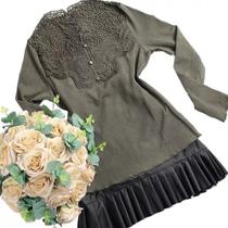 Roupas Femininas Blusa Renda Guipir Trabalhada Pedraria Social Elegante 2520 Roupas Femininas Blusa Renda Guipir Trabalhada Pedraria Social Elegante 2520