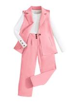 Roupas femininas Milumia, 3 peças, manga comprida, rosa, 9 anos Roupas femininas Milumia, 3 peças, manga comprida, rosa, 9 anos