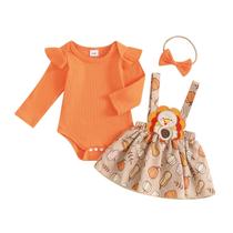 Roupas FIOMVA My First Thanksgiving Baby Girl Outfit 6-12M