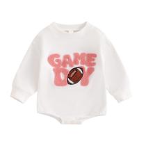 Roupas Frietlebird Newborn Baby Girl Football Romper 0-3M