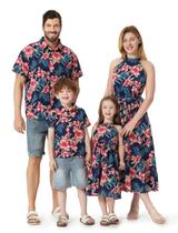 Roupas havaianas combinando Vestidos familiares PATPAT com estampa tropical