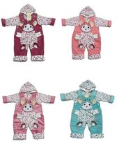 Roupas infantis/conjunto de duas peças de algodão fino para bebê/outono/inverno macacão de bebê casaco de flanela acolchoado grosso. 0 e 2 anos