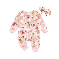Roupas MozikQin Newborn Baby Girl Christmas Romper de 6 a 12 meses Roupas MozikQin Newborn Baby Girl Christmas Romper de 6 a 12 meses