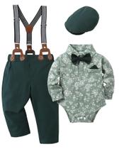Roupas para bebês e meninos YALLET Gentleman Outfits 0-18M com chapéu