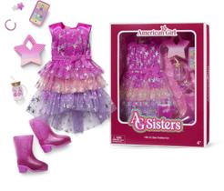 Roupas para boneca American Girl AG Sisters conjunto de moda 7 peças para bonecas de 14,5" Roupas para boneca American Girl AG Sisters conjunto de moda 7 peças para bonecas de 14,5"