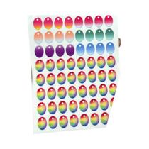 Roupas Para Boneca Labubu Com Estampa Tie Dye Arco-Íris, Adesivos Para Olhos De Boneca Modificada,