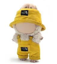 Roupas para boneca Labubu de 17 cm com macacão, chapéu, óculos e vestido Roupas para boneca Labubu de 17 cm com macacão, chapéu, óculos e vestido