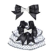Roupas para Boneca Winsenpro Vestido Premium Preto 17cm