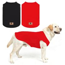 Roupas para cães KOOLTAIL, pacote com 2 camisetas de algodão de verão para cães grandes Roupas para cães KOOLTAIL, pacote com 2 camisetas de algodão de verão para cães grandes