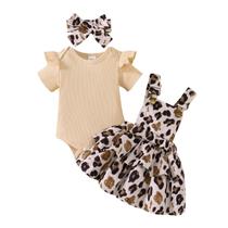 Roupas para meninas Tepuce, roupas de verão de 3 a 6 meses com vestido