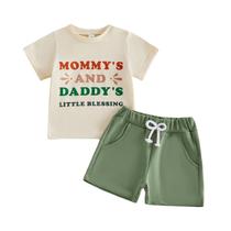 Roupas: roupa de verão para bebês e meninos LIOMENGZI, camiseta e shorts