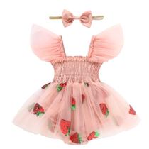 Roupas TITKKOP Baby Girl Tule Romper Ruffe sem mangas 12-18M Roupas TITKKOP Baby Girl Tule Romper Ruffe sem mangas 12-18M