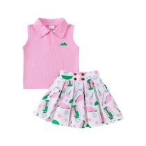 Roupas Xiaodriceee Toddler Baby Girl Golf Outfit 2-3T