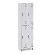 Roupeiro 191x85x40Cm 4 Portas Ideal para Academia Vestiário
