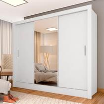 Roupeiro 3 Portas Casal Com 3 Espelhos Aurora Branco - M. Arapongas Roupeiro 3 Portas Casal Com 3 Espelhos Aurora Branco - M. Arapongas