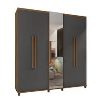 Roupeiro 5 Portas Arezzo Cinamomo Off White com Espelho Roupeiro 5 Portas Arezzo Cinamomo Off White com Espelho