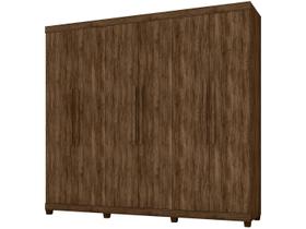 Roupeiro 6 Portas 4 Gavetas Amsterdã Jacarandá