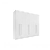 Roupeiro 6 Portas 6 Gavetas Com Pés Da Vinci Plus - D' Doro Branco Roupeiro 6 Portas 6 Gavetas Com Pés Da Vinci Plus - D' Doro Branco