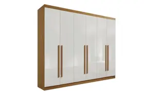 Roupeiro 6 Portas 6 Gavetas com pés Da Vinci Plus - D' Doro