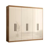 Roupeiro 6 Portas Casal Paris Amêndola Off White Roupeiro 6 Portas Casal Paris Amêndola Off White