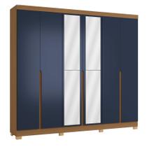 Roupeiro 6 portas com espelho e pés CB01R582 Linha Dormitórios Kappesberg