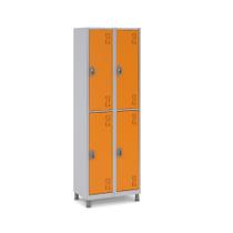 Roupeiro Aço 4 Portas 191x85x40Cm Academia Vestiário Tranca