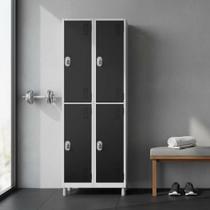Roupeiro Aço 4 Portas 191x85x40Cm Academia Vestiário Tranca