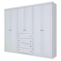 Roupeiro Americano 06 Portas - Branco HP - Móveis Henn