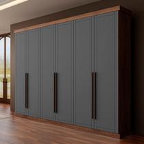 Roupeiro Capri Casal MDP com 6 Portas 2,63m Carraro FT