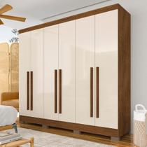 Roupeiro Casal 6 Portas Com Puxadores Revestidos Ester Freij/off - M.a Roupeiro Casal 6 Portas Com Puxadores Revestidos Ester Freij/off - M.a