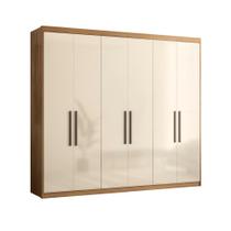 Roupeiro Casal 6 Portas Houston Amêndola Off White