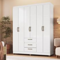 Roupeiro Casal com 6 Portas 3 Gavetas Rp3638 Roupeiro Casal com 6 Portas 3 Gavetas Rp3638