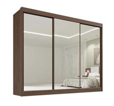 Roupeiro Casal Dubai 3 Portas Espelhadas e 6 Gavetas D'Doro Móveis