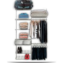 Roupeiro Closet Modulado Aramado Caixas Organizadoras 1,30m Roupeiro Closet Modulado Aramado Caixas Organizadoras 1,30m