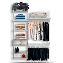 Roupeiro Closet Modulado Aramado Caixas Organizadoras 1,60m Roupeiro Closet Modulado Aramado Caixas Organizadoras 1,60m