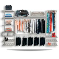 Roupeiro Closet Modulado Aramado Caixas Organizadoras 3,10m