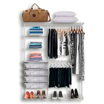 Roupeiro Closet Modulado Aramado Gaveta Sapateira Aço 1,60m BR