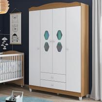 Roupeiro com 4 portas Gravata New York Branco Almendra Roupeiro com 4 portas Gravata New York Branco Almendra